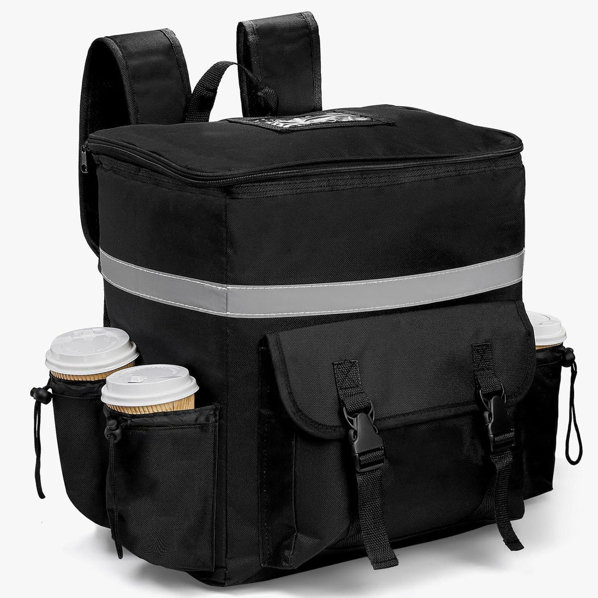 Insulated Delivery Backpack with Large Capacity, Foldable, Oxford Fabric