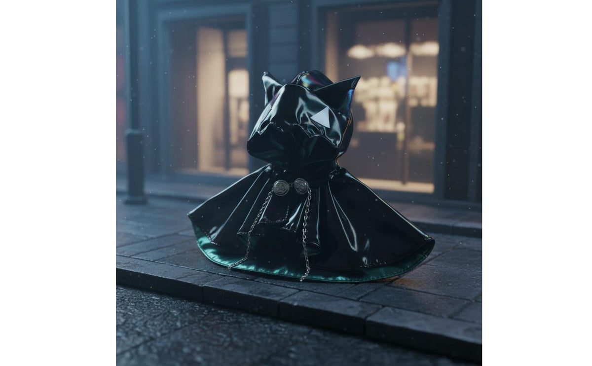 OB11 Cat Ear Cloak Chain Clasp Detail 1/12 Scale Doll Cloak BJD Outfit