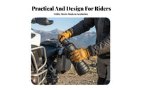 Fits Cup Holder 1.8L Emergency Fuel Container Portable Design Motorcycle Fuel Bottle Leak-Proof Cylindrical Gas Can Lightweight for Motorcyclists, Long-Distance Travelers, Car Drivers, Overlanding, Camping, Outdoor Adventures