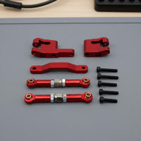 RC Car Tie Rod Set Aluminum Steering Upgrade Part Easy to Install RC Car Steering Kit for 1/18 18208