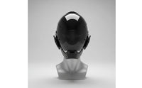 Futuristic Cyberpunk Helmet Mirrored Full-Face Helmet with Visor Cyber Headwear Sleek for Themed Events