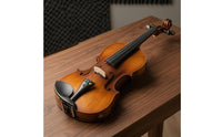 Beginner Kit Adult-Size 4/4 Electric Violin Antique Matte Finish String Instrument Natural Brown