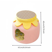 Cat Nest Stool Multi-Functional Barrel Cat Bed Breathable Pet House