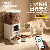 宠物喂食器自动投喂器定时量远程投食wifi智能猫狗自动喂食器批发