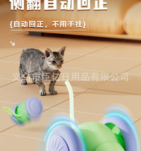 跨境爆款猫咪电动玩具跑跑车老鼠逗猫神器逗猫玩具自嗨解闷猫玩具