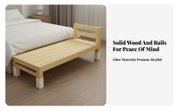 Paint-without Paint Splicing Bed Solid Wood Bed Extender Stable and Sturdy Bedside Co-Sleeping Crib for Infants, Toddlers, Parents, Nursery, Bedroom, Home