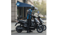 Telescoping Adjustable Scooter Backrest Foldable Scooter Backrest with Mesh Pad Ergonomic Comfortable for Commuters, Daily Commute, City Travel
