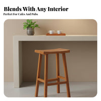 Backless Saddle Stool Minimalist Design Tavernstool Long-Lasting Frame for Cafe
