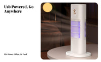 Cools & Humidifies USB Powered Mini Air Cooler Nano Mist Portable Desktop Air Cooler Adjustable Wind Speed for Students, Bedroom, Dorm Room