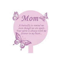 Memorial Plaque Poem Inscription Cemetery Memorial Stake Sign Meaningful Inscription Heart Grave Decoration for Gravesite