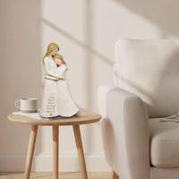 Hugging Mother and Daughter Figurine Sentimental Mother and Daughter Figurine