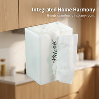 Bedroom Wall Mounted Tissue Box Holders, Decorative Rectangular Dispenser for Families, Punch Holder for Home, Creative 3D Design for Versatile Use
