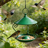 Metal Bird Feeder Gnaw-resistantResistant Tray Bird Feeder Drainage Holes