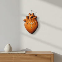 Wooden Heart Timepiece Decorative Accent Heart Wall Timepiece Battery Operated