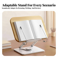 Adjustable Desktop Bookstand Secure Page holders Adjustable Desktop Easel Sturdy