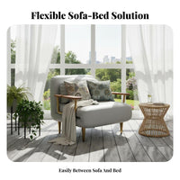 Space-Saving Fold-convertible Daybed Foldable Fold-convertible Foam Bed double-purposeUse Design Sleeper Sofa Modern Aesthetic for Office Workers, Apartment Dwellers, Homeowners, Small Apartments, Living Room, RVs
