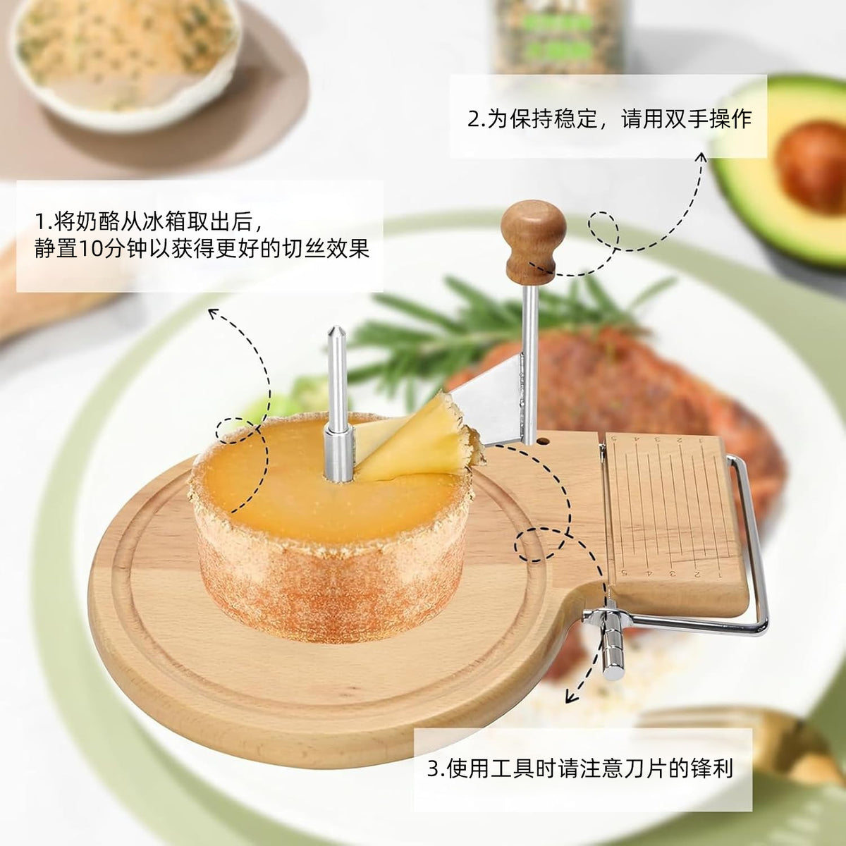 Manual Cheese Grater and Slicer with Rotating Disc for Cheese and Chocolate
