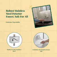 Touchless infrared sensor faucet
