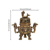 Dragon Fragrance Burner Decorative Kettle Censer Artfully Crafted for Altar