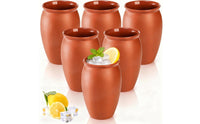 6 Pieces Mixed Drink Cup Handmade Tumbler Sturdy for Parties