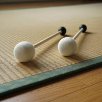 Beech Wood Handle Double-Headed Singing Bowl Mallet Tibetan Bowl Stick Musical Instrument Accessory for Meditation