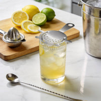 Spring Cocktail Strainer Smooth Pouring Perforated Cocktail Strainer Silver for Bartenders