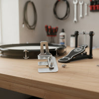 Metal Drum Pedal Bracket with Bolts Secure Drum Pedal Beater Accessory Compact Hardware Sturdy for Drummers