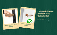 Silicone Door Handle Cover, Collision Protector, bump Absorbing, Universal Fit, Suitable for Bathroom, Bedroom, Kitchen