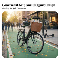 Large Capacity Electric Bike Rear Basket Lightweight Detachable Bike Basket Multipurpose for Commuting