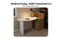 Single Person Office Desk Space-Saving Computer Table Modern Design Sturdy Construction for Bedroom