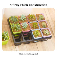 12compartment Pot Holder Reusable multi-compartment Pot Tray Organizing for Indoor, Gardeners