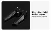 2 Pieces Rear Seat Foot Pedal Easy Installation Rear Passenger Foot Pedals Foldable Passenger Footrest Lightweight