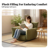 Adjustable Backrest Lounger Foldable Design Adjustable Padded Lounger Multi-Angle Adjustment Thick Cushioning for Teens, Bedroom