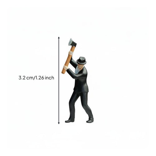 1:64 Miniature Figure Hand-Painted Action Pose Figure for Model Collectors