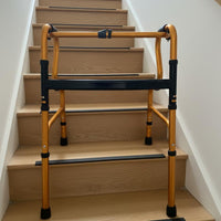 Foldable Stair Assistance Bar Aluminum Alloy Adjustable Height Mobility Support Lightweight Mobility Aid for Elderly