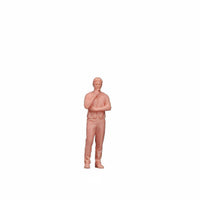 Highly Detailed 1/64 Scale Male Figure Hand-Painted Tiny Man Figurine Resin Material Miniature Scene Accessory for Collectors, Hobbyists