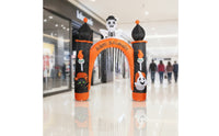 Halloween Archway Decoration Outdoor Inflatable Archway with Skeleton Yard Halloween Inflatable for Homeowners