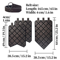 Medieval Viking Style Retro Cosplay Prop Large Skirt Armor