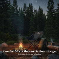 Foldable Highspine Moon Chair Portable Highspine foldable Recliner Comfortable Folding Seat sturdyDuty for Campers, Anglers, Beachgoers, Camping, Fishing, Beach, rearyard