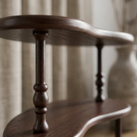 3-Tier Shelf Compact Curved Shelf Decorative for Living Room, Collectors