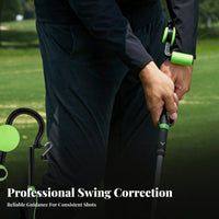Develops Muscle Memory 2 in 1 Swing Training Aid Portable Golf Swing Training Aid Long-Lasting for Beginners, Driving Range