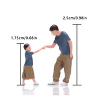 Hand-Painted Resin Miniatures Touching Hands Hand-Painted Resin Figure Realistic Details Diorama Person Statue