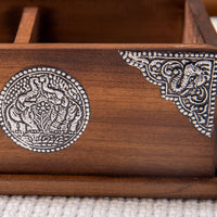 Wooden Key Holder Handmade Elephant Storage Box Custom-Crafted for Desktop