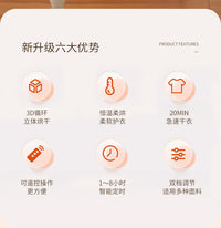 110v伏220v折叠烘干机家用小婴儿烘衣服杀菌旅行便携式干衣机室内