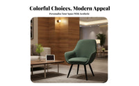 Upholstered Barrel Chair Light Luxury Design Upholstered Rounded Armchair Performance Material Modern Appearance for Living Room