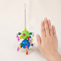 Small Parrot Toys, Suspended Ball for Enrichment, Budgie Toys and Molar Accessories, Gnaw Toys for Parrot Cage Entertainment