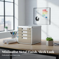 Locking Desktop document Organizer standard paper size Size Compatible Document Storage for Workspace