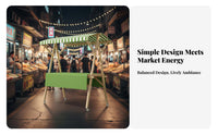 Quick Setup Mobile Market Cart High Load Capacity Foldable Advertising Stand Foldable Market Stall Canopy for Small Business Owners, Artisan S, Event Organizers, Night Markets, Advertising Al Activities, Shopping Malls, Backyard Parties