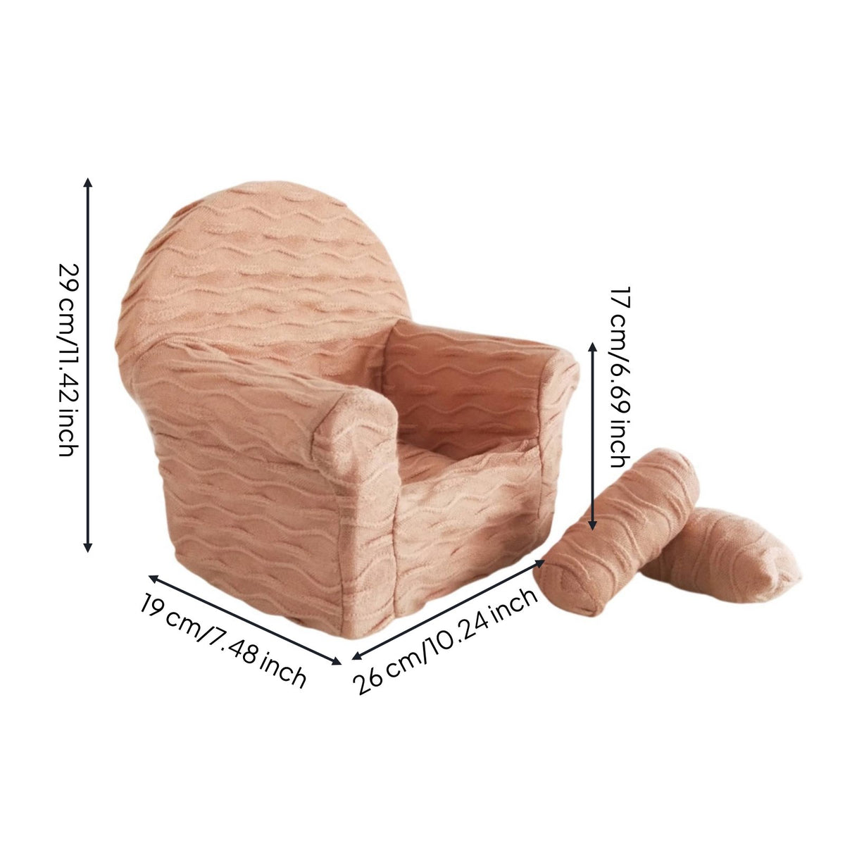 Newborn Photography Sofa Cute Design Newborn Sofa Prop Lightweight for Newborns