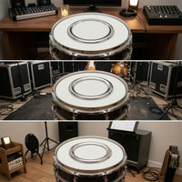 Bass Drum Resonant Head Port Protector Slim Bass Drum Port Collar Drumhead Protector Collar Easy to Install Self-Adhesive